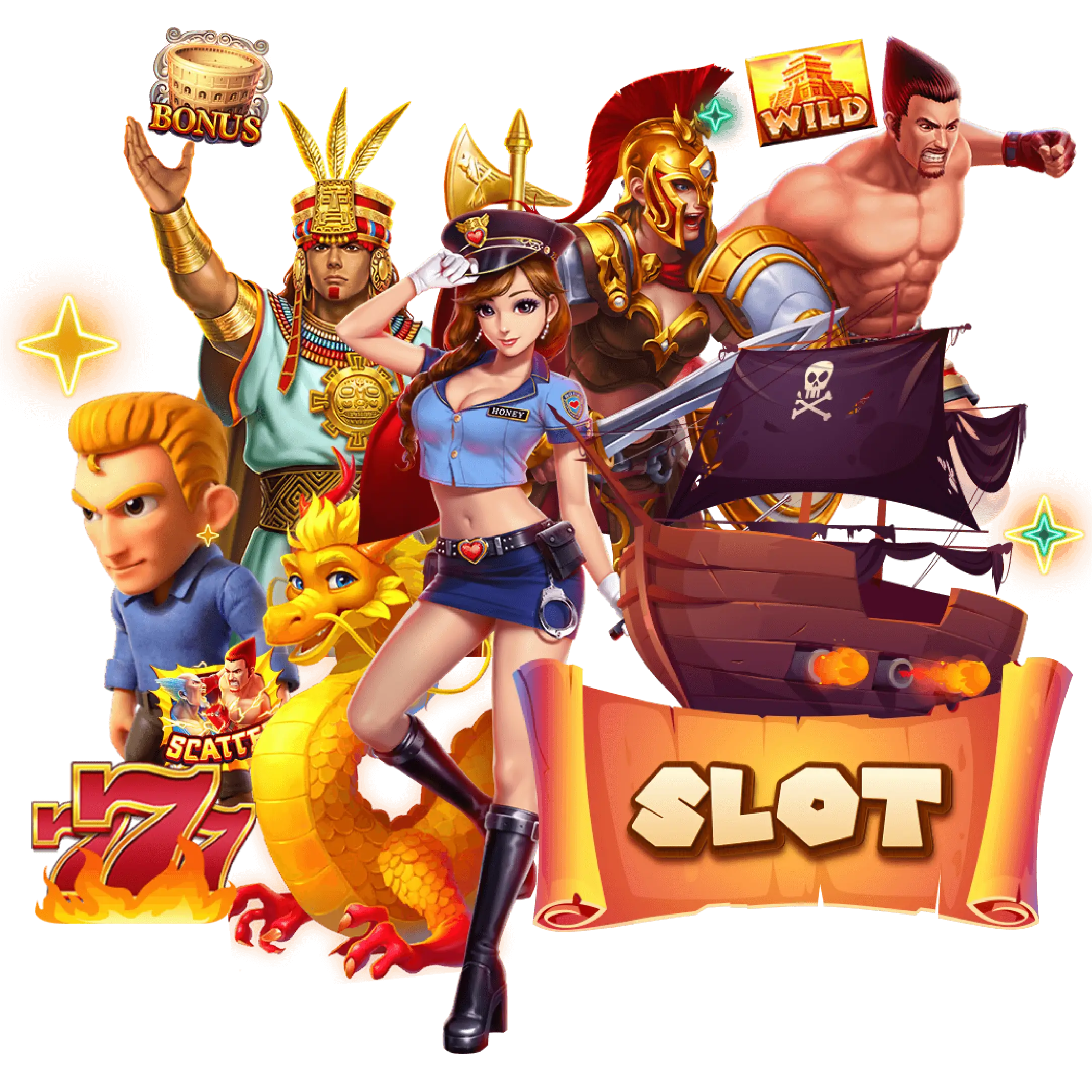 Ilustrasi game slot online VT789
